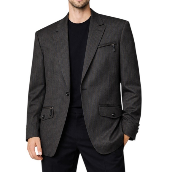 Diesel Other - Vintage Diesel Truckistan Blazer Metallic Pinstripe Gorpcore Y2K Brown XXL